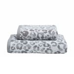 FUSION ANIMAL PRINT GREY 90x150cm Bath Sheet