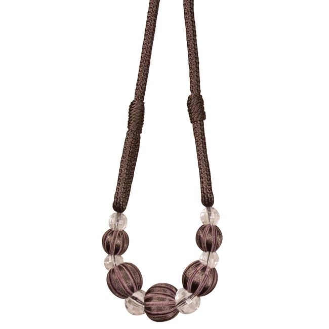 Paris Cable Ball Charcoal Tieback 