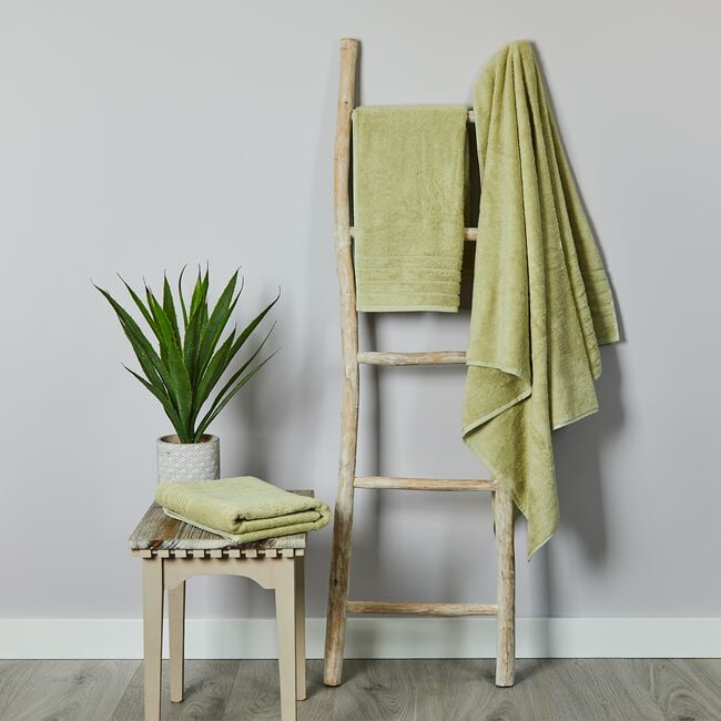  TURKISH COTTON SUPERSOFT 550GSM SAGE Bath Sheet