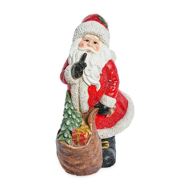 Santa with Presents Light Up Porch Decoration