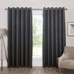 BLACKOUT & THERMAL BRUSHED GUNMETAL 66x54 Curtain