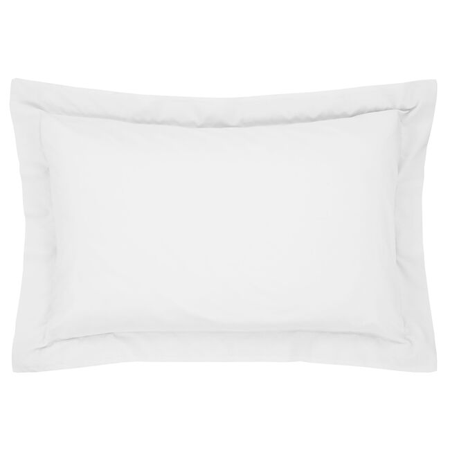Nicole Day Percale Oxford Pillowcase Pair - White