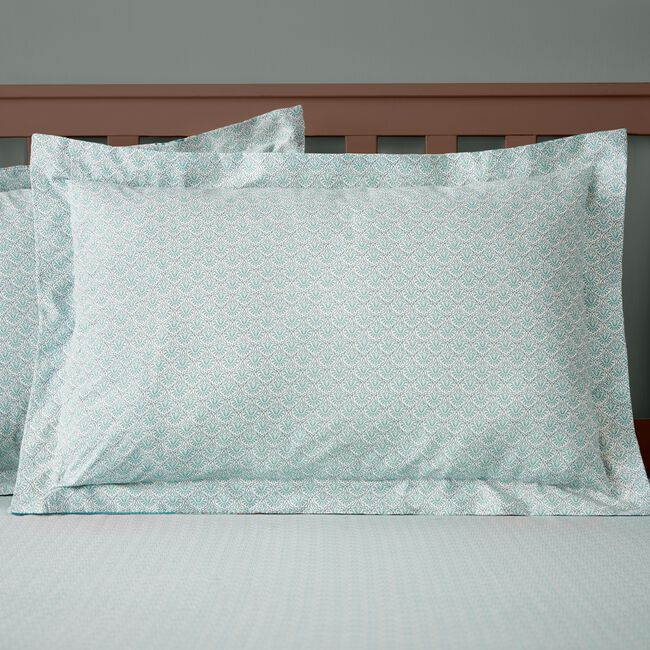 Zaria Oxford Pillowcase Pair - Duck Egg