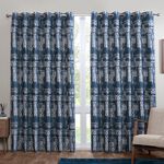 BLACKOUT & THERMAL BOHO NAVY 66x72 Curtain
