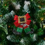 Christmas Tinsel Bows 3 Pack