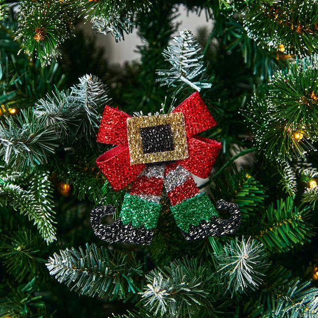 Christmas Tinsel Bows 3 Pack