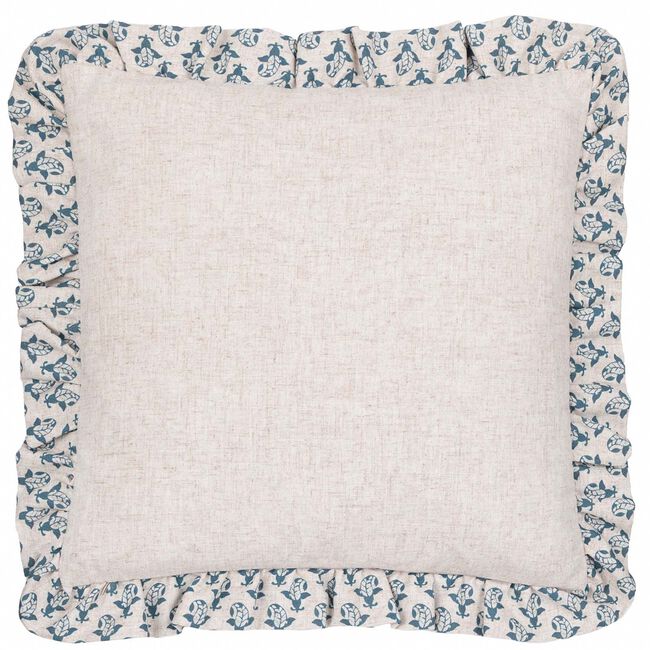 FURN LULAH BLOCK LINEN/BLUE 45x45 Cushion