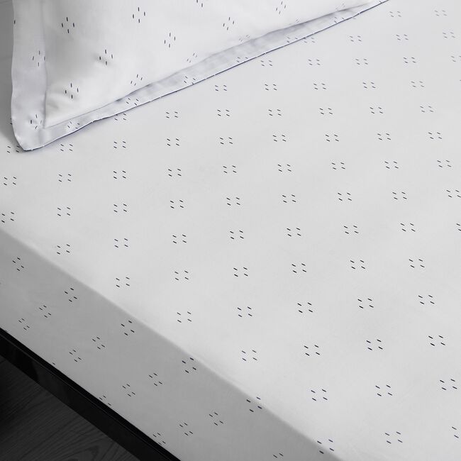 EMERSON NAVY Single Fitted Sheet