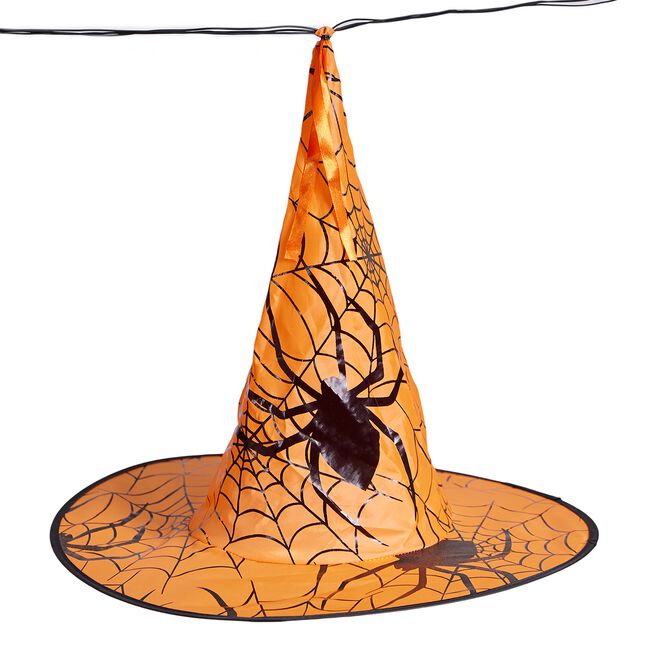 8 Light Up Witches Hats Banner 