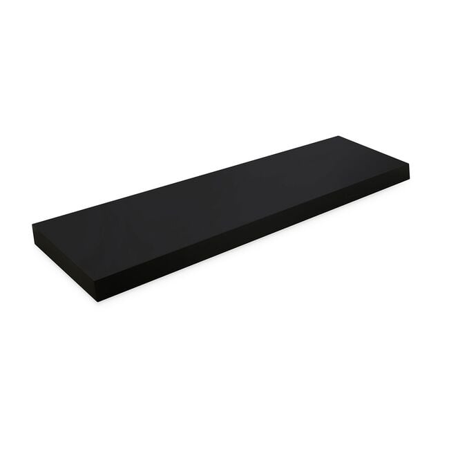 Bergen 80cm Black Effect Floating Wall Shelf