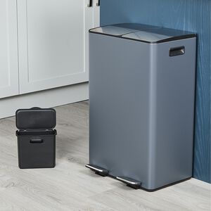 60L RECYCLING BIN Dark Grey