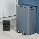 60L RECYCLING BIN Dark Grey