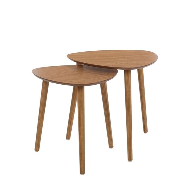 Natural Side Tables Set of 2