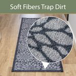 Flowers Black/Grey Mega Runner 57cm x 150cm