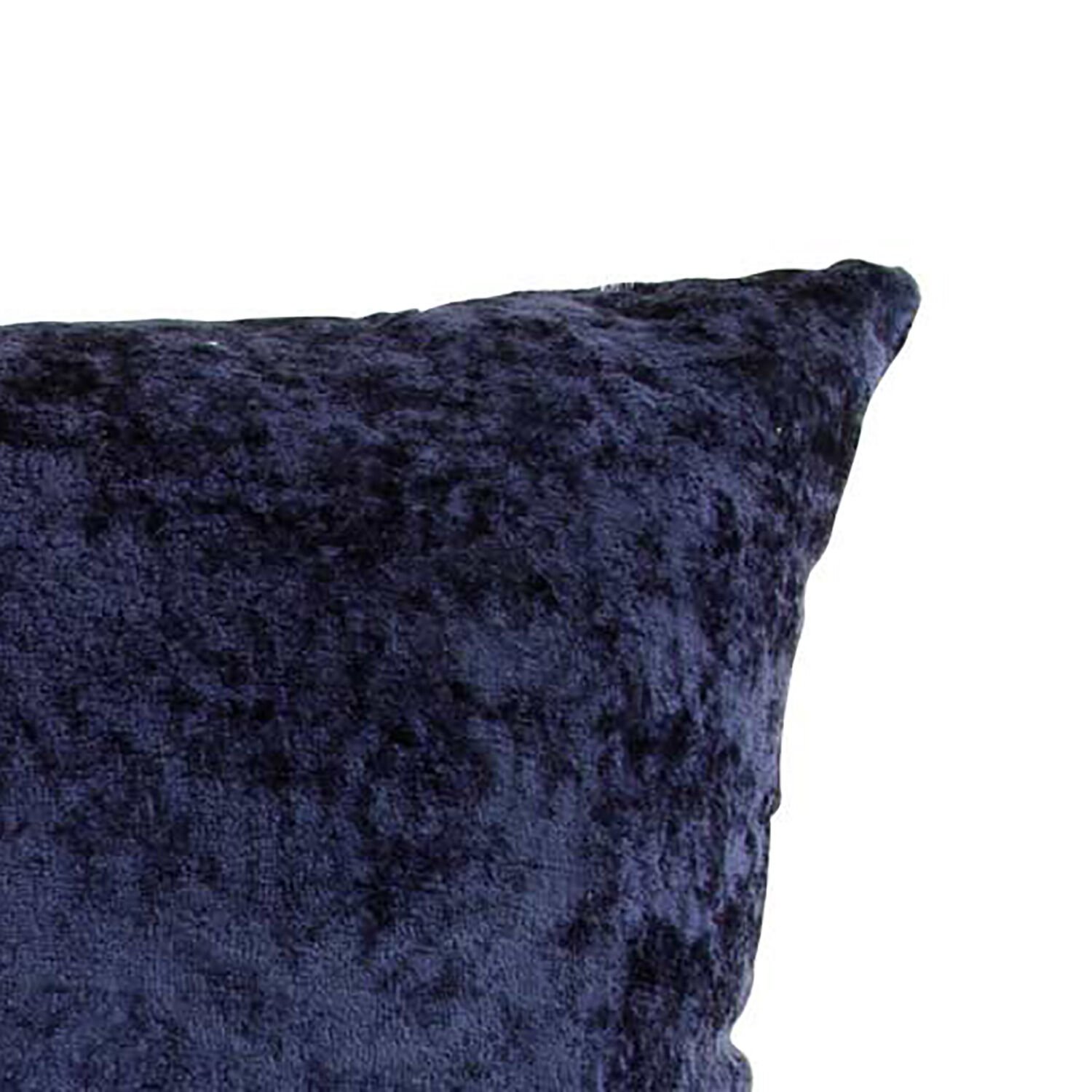 Velvet Crush Cushion Cover 2 Pack 45x45cm Navy Home Store + More