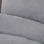SINGLE DUVET COVER Teddy Plush Grey