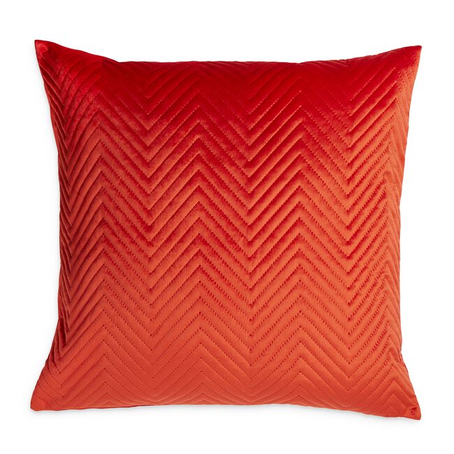 TRIANGLE STITCH TOMATO RED 58x58 Cushion