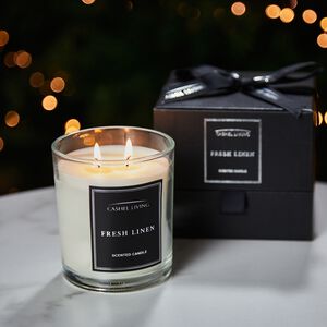 Cashel Living Fresh Linen Scented Candle