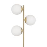 3 Glass Shade Metal Floor Lamp