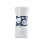 CLAIR DE LUNE LARGE WHITE Cellular Blanket 