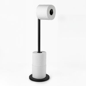 BELDRAY SWIVEL TOP BLACK Toilet Roll Holder