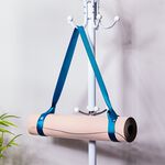 BLOOM YOGA MAT STRAP BLUE