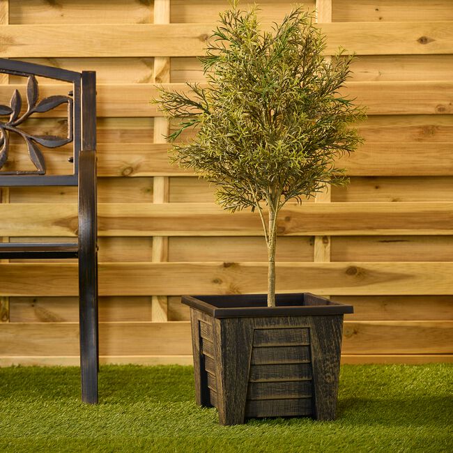 Antique Style Square Plant Pot 26.5cm