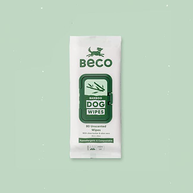 80 Beco Dog Wipes Unscented
