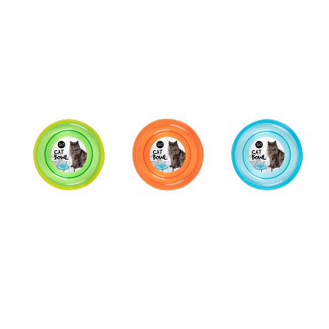 Anti Skid Plastic Cat Bowl - 15cm