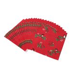 Robin and Poinsettia Napkins - 20 Pack