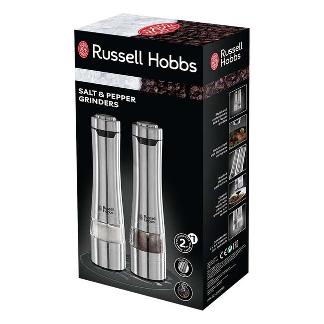 Russell Hobbs S/Steel Electric Salt & Pepper Mill