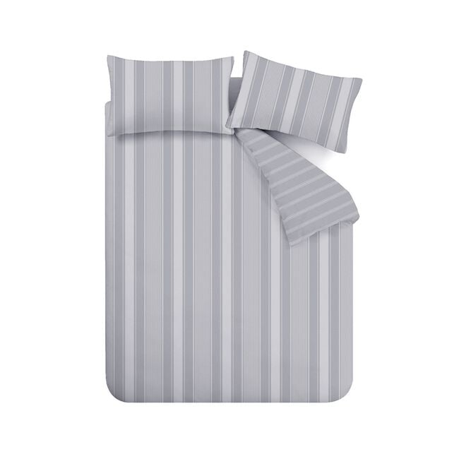 BIANCA SINGLE DUVET COVER Brushed Ticking Stripe