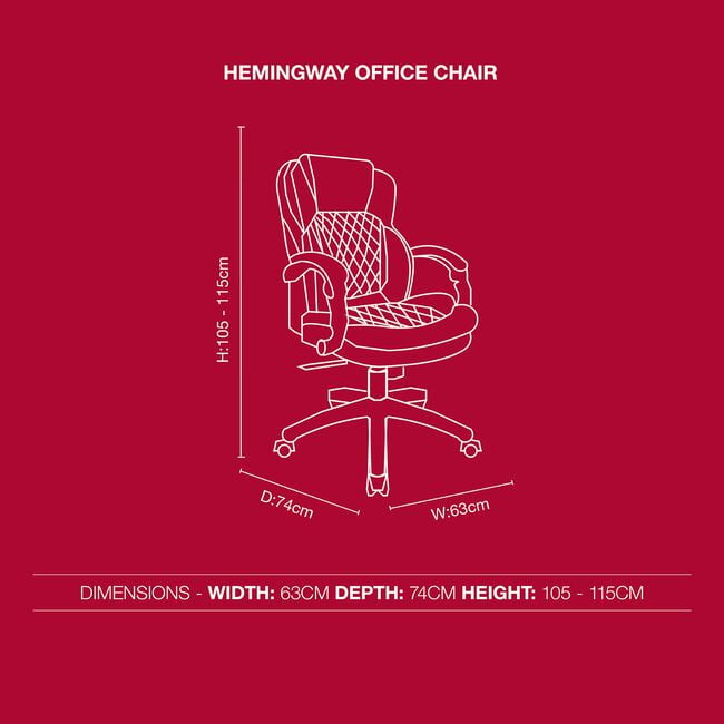 Hemingway Office Chair - Black