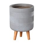 Inca Pedestal Fibre Clay Plant Pot - Large