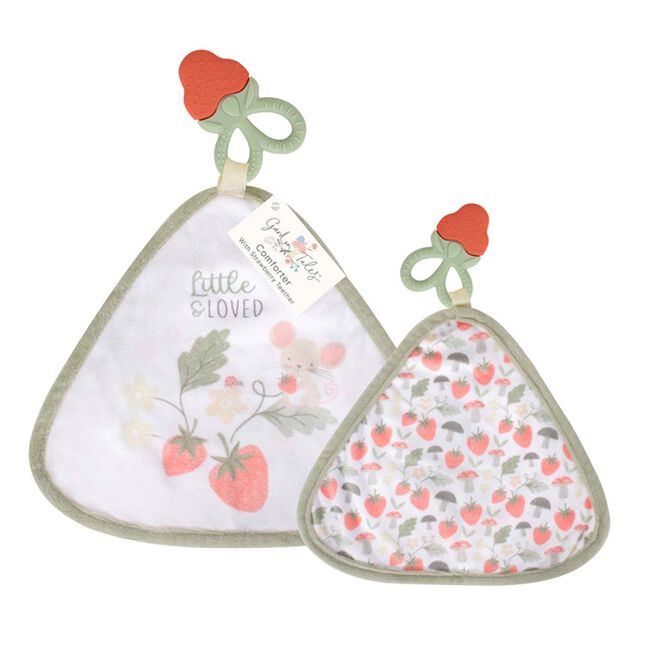 First Steps Garden Tale Teether Strawberry Blanket