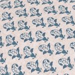 FURN LULAH BLOCK LINEN/BLUE 45x45 Cushion