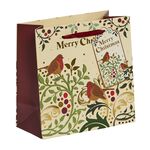 3 Christmas Gift Bags - Green Robin