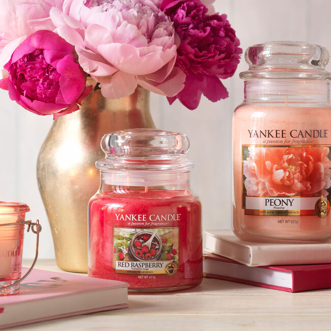 Yankee Candle Red Raspberry Medium Jar Home Store + More