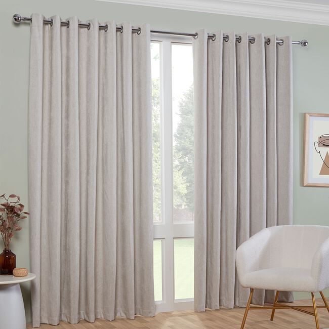 BLACKOUT & THERMAL LINENESQUE SAND 66x54 Curtain