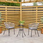 Paloma 3 Piece Rattan Bistro Set