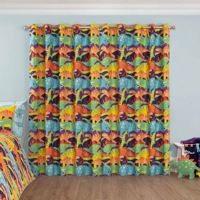 BLACKOUT DINO DAYS 66x72 Curtain