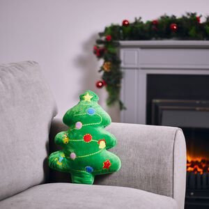 Christmas Tree Cushion 40cm - Green