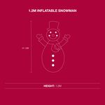 1.2M Inflatable Snowman Christmas Decoration