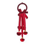 Red Velvet Bells Hanging Tree Decoration