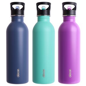 Decor Snap & Seal 1L Stainless Steel Water Bottle