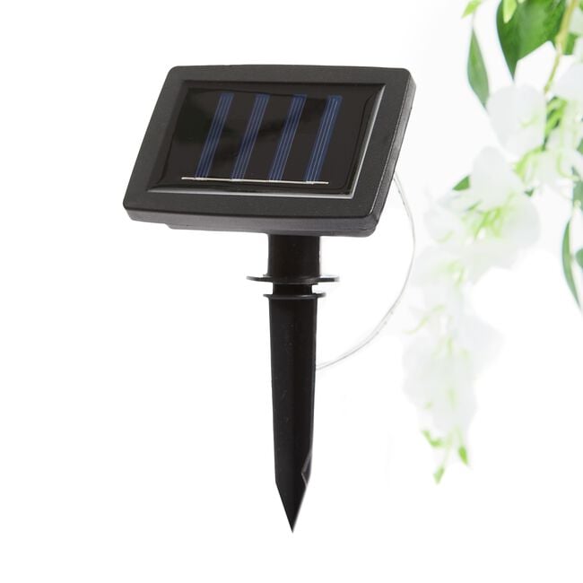 1.8M Cream Wisteria Solar Garland 