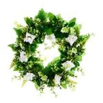 White Rose Summer Wreath