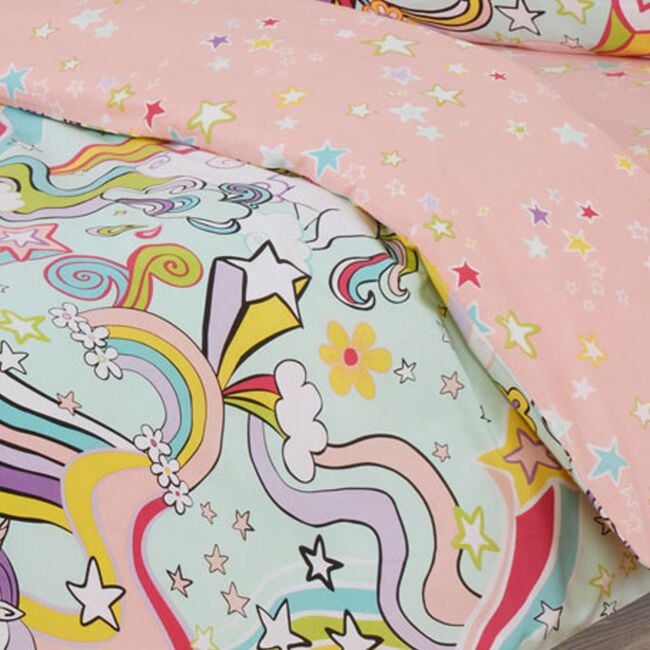 JUNIOR BED DUVET COVER Groovy Unicorn