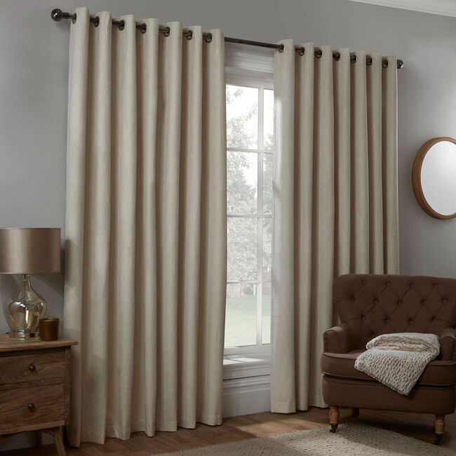 Blackout & Thermal Basketweave Curtains 90 x 72