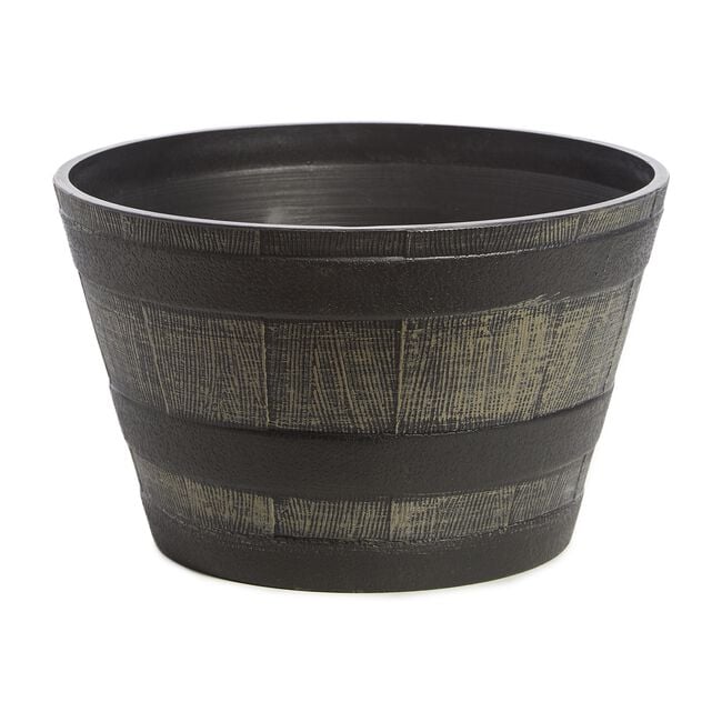 Antique Style Half Barrel Planter 